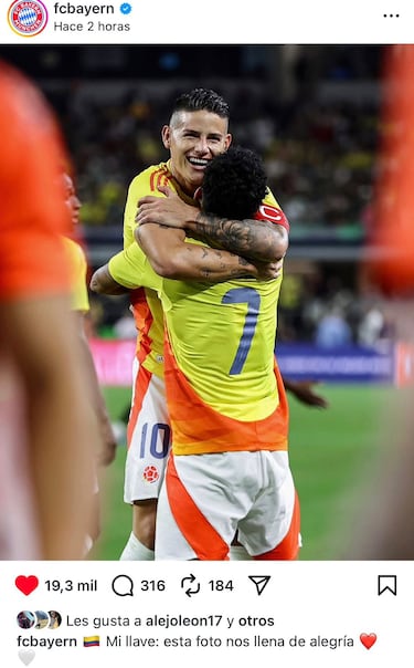 Bayern, nostálgico con James y Luis Díaz