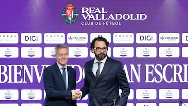 17/02/26 REAL VALLADOLID ACTO DE PRESENTACION DE FRAN ESCRIBA COMO NUEVO ENTRENADOR