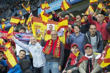 Ambientazo en La Rosaleda.