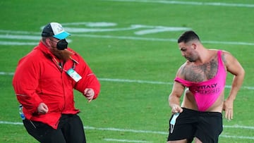 Fan que invadi&oacute; el campo en el Super Bowl asegura haber ganado una millonaria apuesta