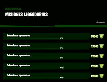 Fortnite Temporada 5: desafíos y misiones filtradas Semana 9