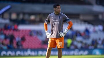 Luis Cárdenas de Monterrey durante el partido Cruz Azul vs Monterrey.