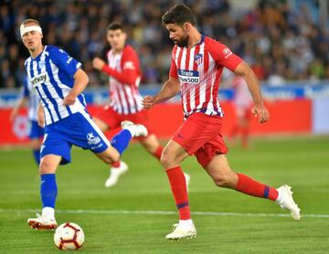 Diego Costa en el partido contra el Alavés.