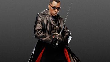 El actor Wesley Snipes caracterizado como Eric Brooks alias Blade