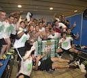 Celebración del Córdoba por el ascenso a primera división