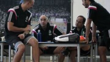 Cónclave técnico. Zan Tabak, Laso, Chus Mateo y Lolo Calin.