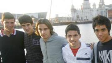 <b>'SPANISH YOUTH LIVERPOOL'. </b>La cantera del Liverpool también habla español. Lo atestiguan Ayala, Sanjosé, Francis Durán, Pacheco, Bruna y Mendy, los jóvenes productos nacionales de los juveniles de los 'red'.