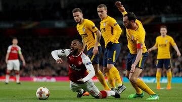 Atleti: en el Emirates como en el Camp Nou y el Allianz Arena