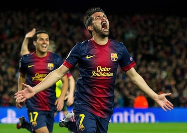 En el Barcelona, llegó en 2010 como fichaje estrella. En tres temporadas, jugó 130 partidos y marcó 51 goles, ganando 8 títulos, incluyendo la Champions League 2010/11, donde anotó en la final ante el Manchester United. Su movilidad, sacrificio y capacidad goleadora lo convirtieron en pieza clave del equipo de Guardiola.