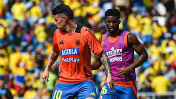 James Rodríguez y su titularidad en El Alto ante Bolivia.