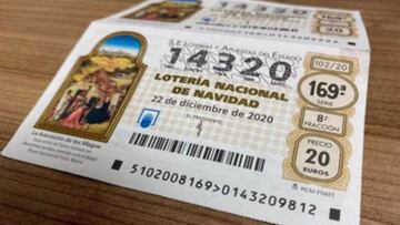 Un número de Lotería de Navidad se agota con motivo de la pandemia