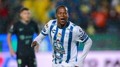    Romario Ibarra celebrates his goal 1-0 of Pachuca during the game Pachuca vs America, corresponding to the second leg match of Semifinals, Torneo Clausura Grita Mexico C22 of the Liga BBVA MX, at Hidalgo Stadium, on May 2, 2022.

<br><br>

Romario Ibarra celebra su gol 1-0 de Pachuca durante el partido Pachuca vs America, correspondiente al partido de Vuelta de Semifinales de Final del Torneo Clausura Grita Mexico C22 de la Liga BBVA MX, en el Estadio Hidalgo, el 22 de Mayo de 2022.