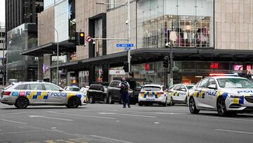 Policía en Auckland