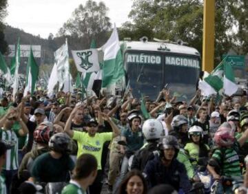 En imágenes: Nacional se despide de Medellín y va rumbo a Japón