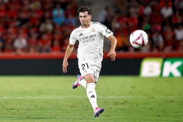 Brahim, en el primer partido de Liga, contra el Mallorca.