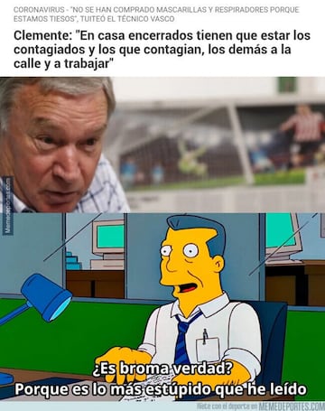Los memes deportivos no paran por el coronavirus