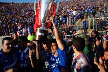 Patricio Rubio disputó 18 minutos en el Colo Colo campeón del Clausura 2006. Su actuación fue mucho más destacada en el título de la U en el Apertura 2014, donde fue goleador del equipo.