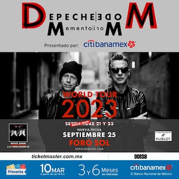 Depeche Mode anuncia tercer concierto en el Foro Sol: fecha, precios y cómo comprar los boletos