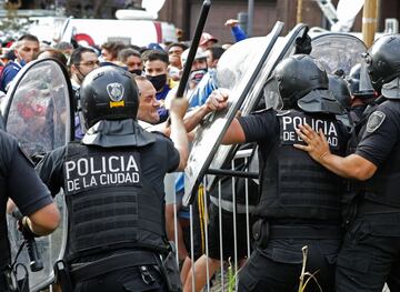 Altercados en los alrededores de la Casa Rosada