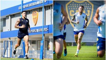 Novedades de Boca: Benedetto, sin entrenar; Rojo empezó a trotar