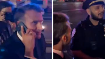 Macron’s motorcade stopped by NYPD as road reserved for Trump