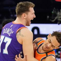 Trae Young: "Yo le dije a Doncic que tirara desde el centro"