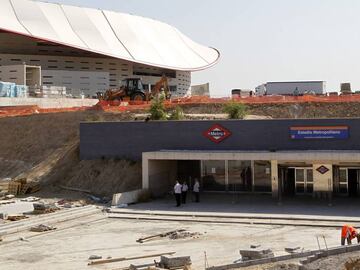 14/08/17   OBRAS DE ACCESOS Y BOCA DE METRO AL NUEVO ESTADIO DEL ATLETICO DE MADRID WANDA METROPOLITANO