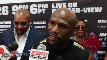 Mayweather promises "blood, sweat and tears" in McGregor bout
