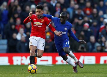 Así fue el partido de Alexis en el United-Chelsea