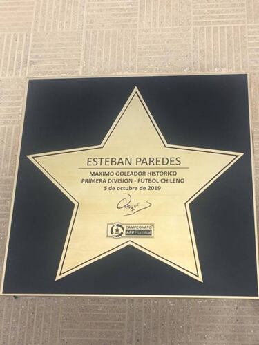 Esteban Paredes tiene su propia estrella en la ANFP