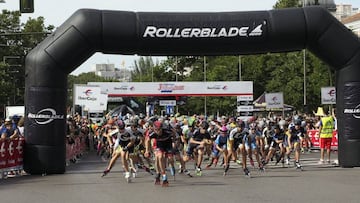 La élite del patinaje de velocidad toma La Castellana