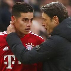 James tendría más chances de seguir en Bayern, si Kovac se va