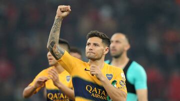 Soccer Football - Copa Libertadores - Round of 16 - First Leg - Athletico Paranaense v Boca Juniors - Arena de Baixada, Curitiba, Brazil - July 24, 2019   Boca Juniors&#039; Mauro Zarate celebrates after the match    REUTERS/Rodolfo Buhrer