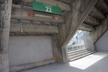 Obras en el vomitorio.