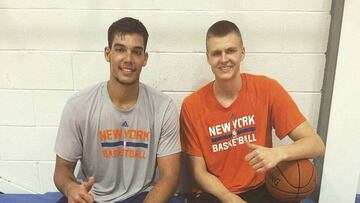 Porzingis presenta en sociedad a su "hermano" Hernangómez