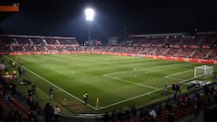 GIRONA, SPAIN - JANUARY 31:  A general view of the stadium before the Copa del Quarter Final match between Girona and Real Madrid at Montilivi Stadium on January 31, 2019 in Girona, Spain. (Photo by David Ramos/Getty Images ) panoramica 