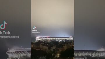 ¡El Monumental en su máxima expresión! A la lejanía, así se escucha el estadio de River