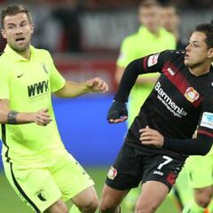 Chicharito y el Bayer Leverkusen no pudieron en casa contra el Augsburgo