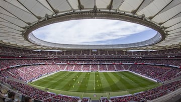 El Wanda Metropolitano con motivo del Atl&eacute;tico-Barcelona de la Liga Iberdrola.