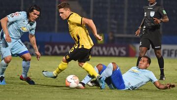 El defensor cuscatleco fue titular en la derrota de Bol&iacute;var ante Guaran&iacute; y el que se convirti&oacute; en el primer salvadore&ntilde;o en jugar la Copa Libertadores.