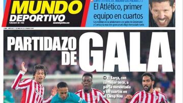 La prensa catalana: "final en enero" contra el Athletic