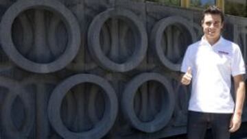 Javier Gómez Noya durante un acto de presentación el presente mes de julio en el CSD.