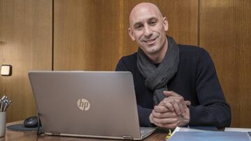 El expresidente de AFE, Luis Rubiales, es optimista de cara a ganar..