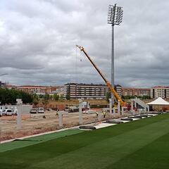 La nueva Tribuna de Anduva comienza a coger color