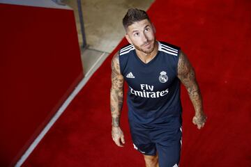 Real Madrid train at the Red Bull Arena in New Jersey