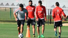 La plantilla de River Plate realiza un entrenamiento antes de medirse a Universidad de Chile.