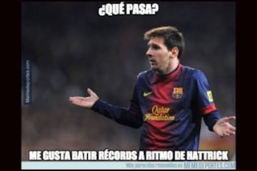 Los memes del récord de Messi en Champions