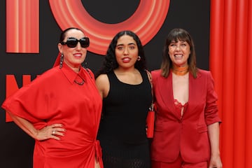 Rossy de Palma, Luna García y Mabel Lozano durante la fiesta que organiza Netflix para celebrar el 10º aniversario de su llegada a España.