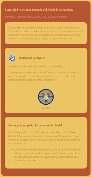 Día de la Comunidad de mayo de 2023 con Fennekin en Pokémon GO: fecha, horarios y cómo participar
