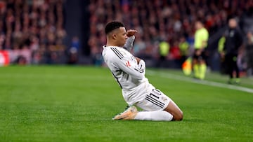 Mbappé, con el Real Madrid.